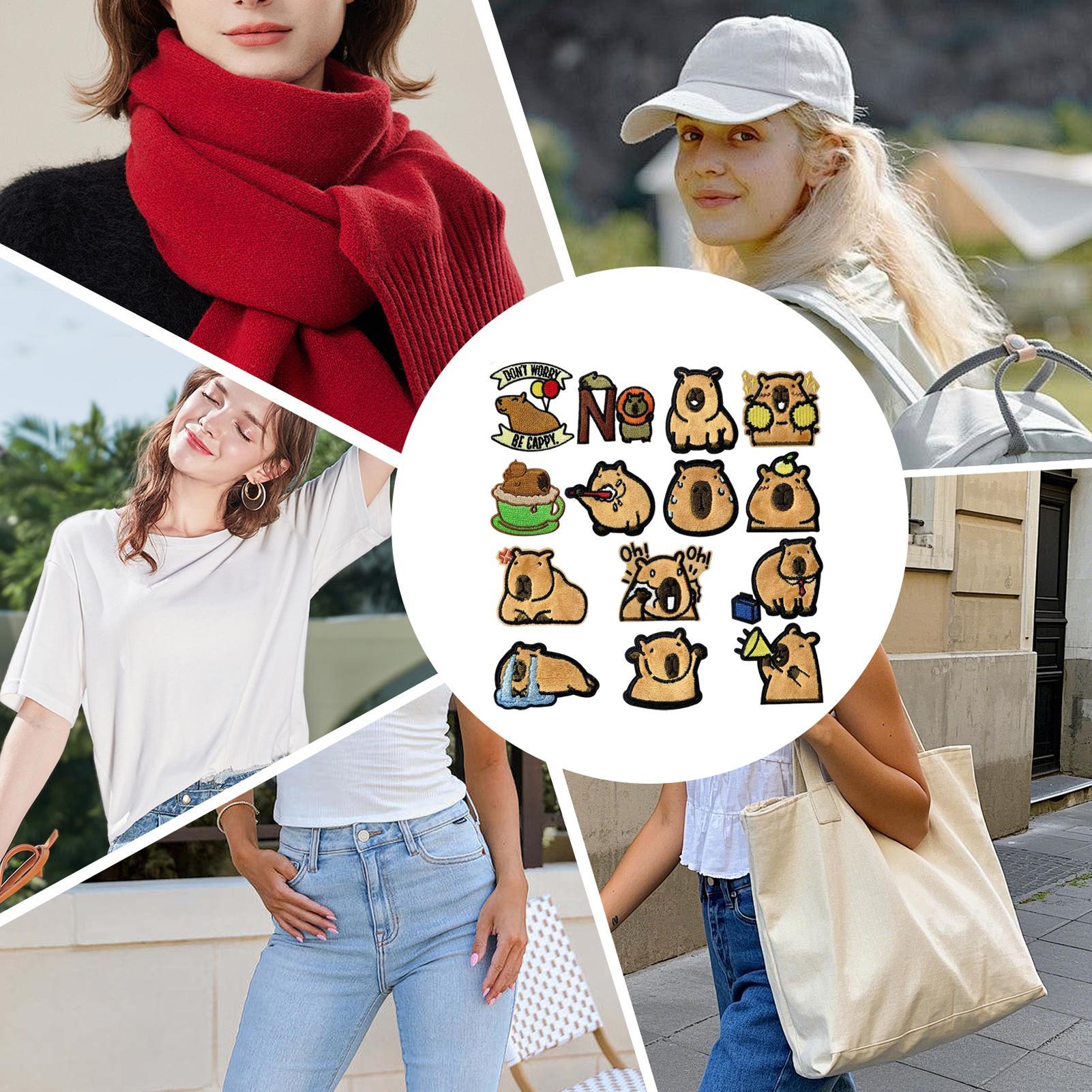 アイアンオンパッチ動物カピバラ形状パッチバックパック用かわい - Embroidery Backpack Kit のレビューと価格