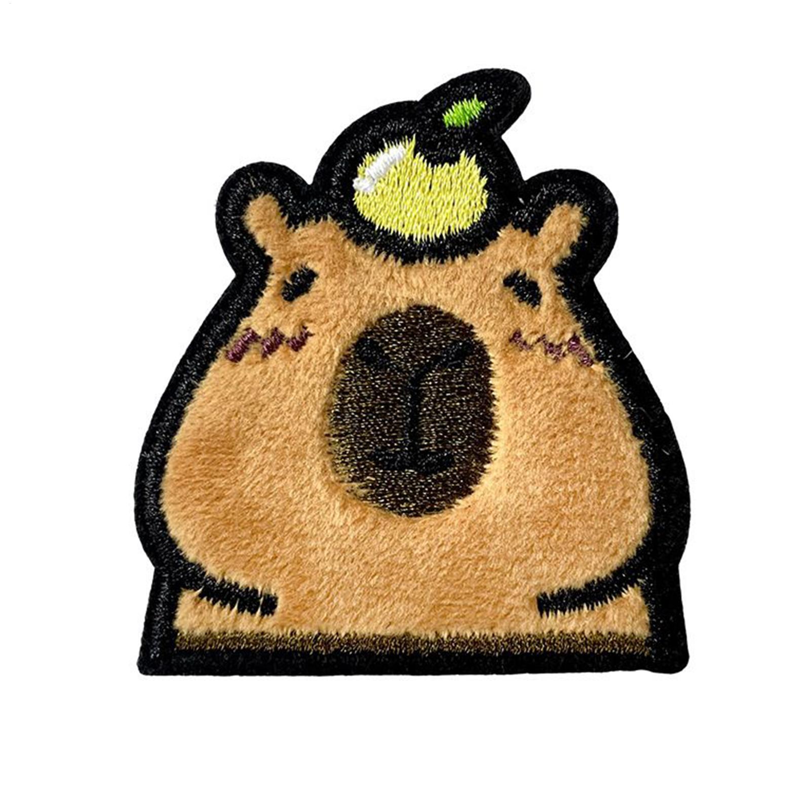 アイアンオンパッチ動物カピバラ形状パッチバックパック用かわい - Embroidery Backpack Kit のレビューと価格