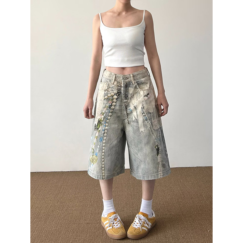 カジュアルアメリカンストリートスタイル3Dプリントチェーンデ - Embroidery Design 3D のレビューと価格