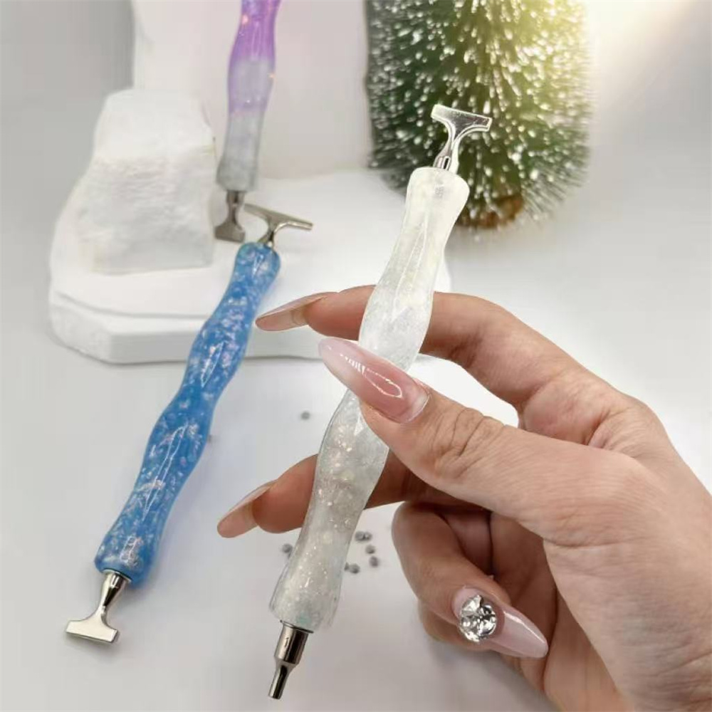 新しい波状樹脂製ダイヤモンドペインティングペン、ネジ式光沢ポ - Embroidery Art のレビューと価格