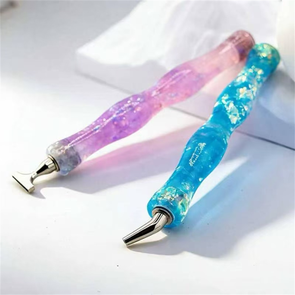 新しい波状樹脂製ダイヤモンドペインティングペン、ネジ式光沢ポ - Embroidery Art のレビューと価格
