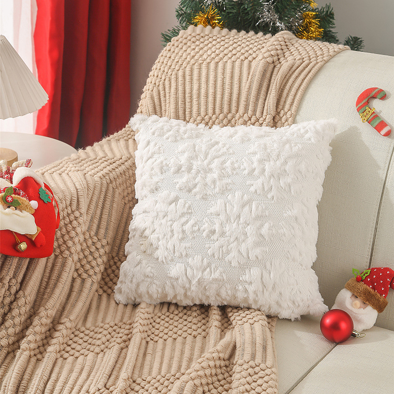 45 × 45 センチメートルクリスマススノーフレーク刺繍ク - Embroidery Xmas Decorations のレビューと価格