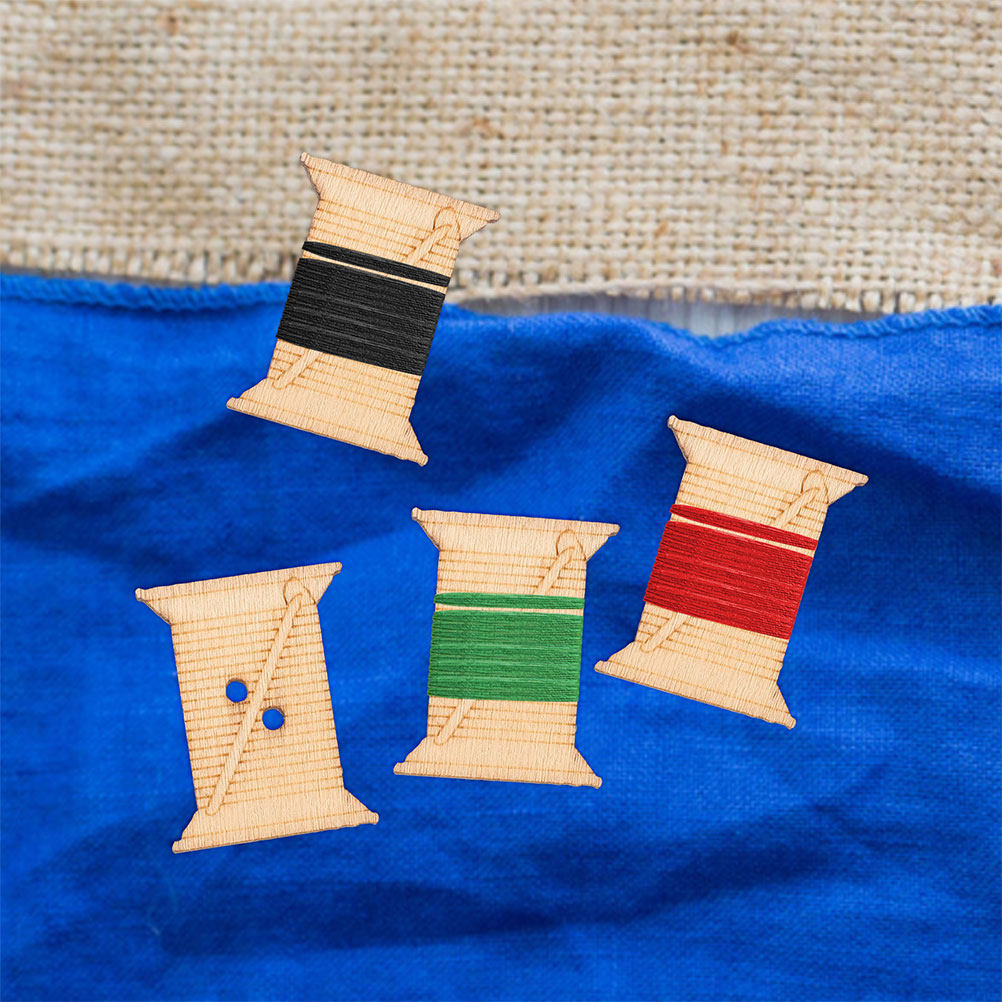100個入り 木製刺繍糸ボビン 糸巻きカード 天然素朴な巻き - Embroidery Art のレビューと価格