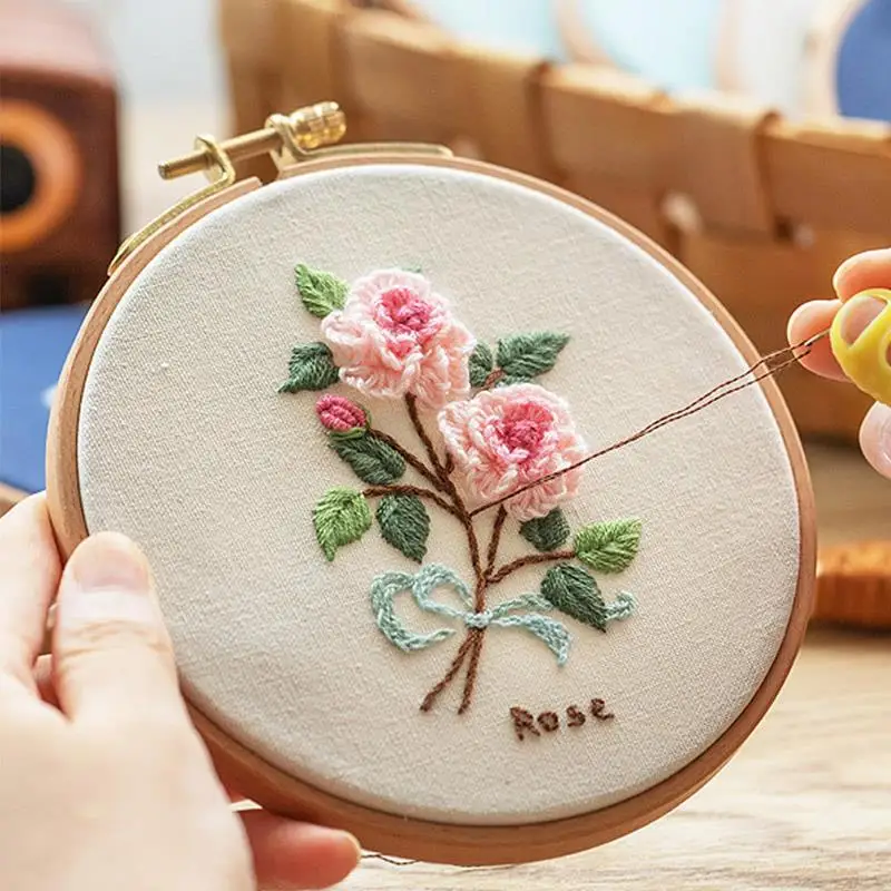 高品質ブナ材刺繍フープ木製刺繍サークルリングホルダー刺繍クロ - Embroidery Hoop のレビューと価格