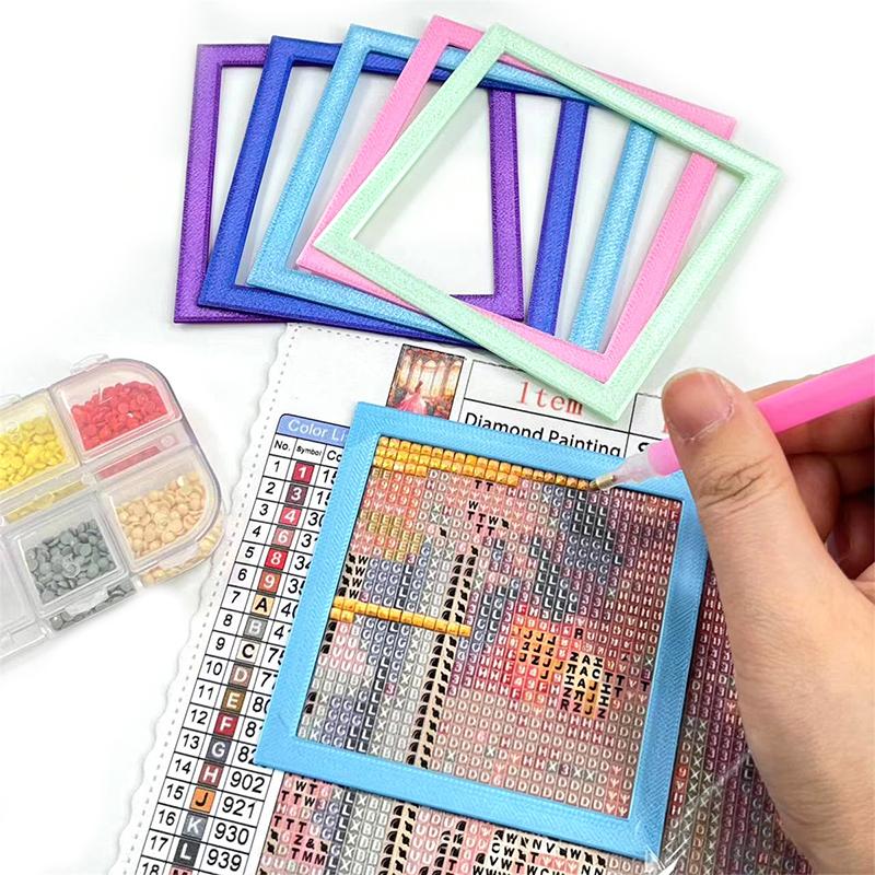 2個入り クロスステッチDIYアクセサリー 再利用可能な位置 - Embroidery Frame のレビューと価格