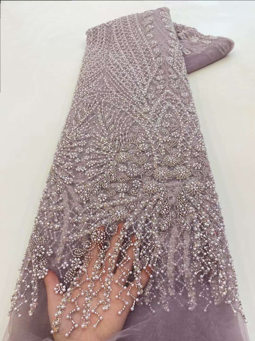 ビーズ、スパンコール、ビーズ刺embroidery、フレンチ - Embroidery Net Fabric のレビューと価格