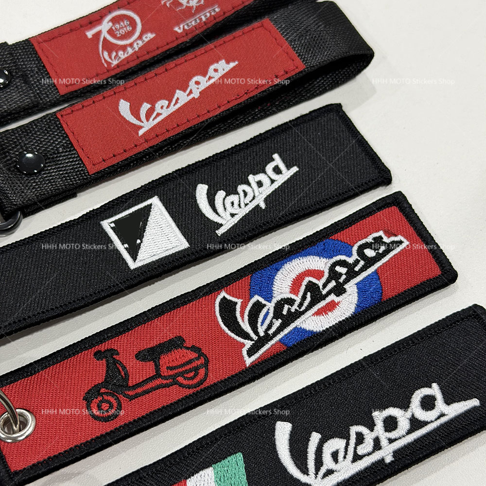 車のキーホルダー ベスパ用 両面刺繍 バイクキーアクセサリー - Embroidery Backpack Kit のレビューと価格