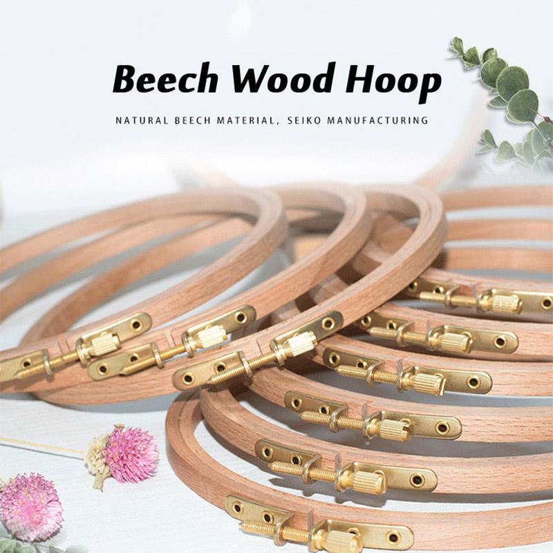 1個入り 高品質ブナ材刺繍枠 木製刺繍サークルリングホルダー - Embroidery Hoop のレビューと価格