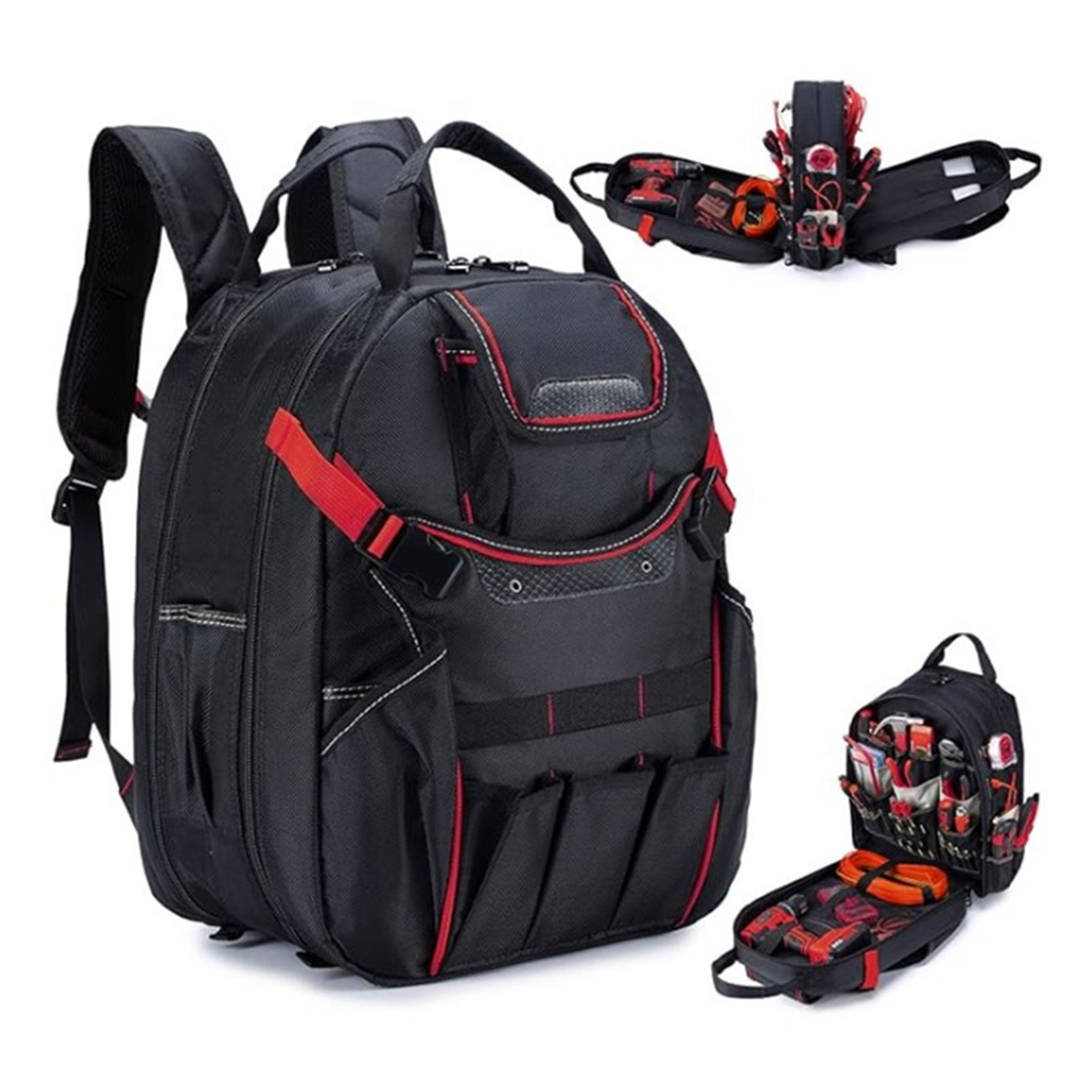 厚みのある耐摩耗性バックパック防水ヘビーデューティツールキッ - Embroidery Backpack Kit のレビューと価格